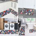 thumbnail image 5 of Pioneer Flower Floral Print Pattern Kitchen Rugs Sets Of 2,Anti Fatigue Kitchen Mat Rugs Non Slip Washable,Decorative Kitchen Floor Mats for Kitchen,Sink,Laundry,17"x30"+17"x47", 5 of 7