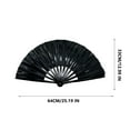 thumbnail image 2 of JingChun Hand Fans for Women Foldable - Rave Fan - Folding Fan | Fans for Line Dancing - Nylon-Cloth Vintage Retro Fabric Fans Chinese Kung Fu Tai Chi Festival Dance Hand Held Fan, 2 of 3
