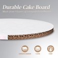 thumbnail image 3 of Round Cake Boards - Sturdy 1/2 Thick Cake Drums - 12 Inch Professional Base Para Pastel Smooth Straight Edges White 12-Pack, 3 of 8