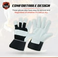 thumbnail image 6 of Daniel Smart All-purpose Goatskin Leather Work Gloves Protective hand gloves for maximum protection Durable & Comfort, 6 of 6