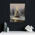 thumbnail image 4 of ONETECH Christmas Wall Art Home Decor Santa Claus Reindeer with Sleigh Poster Canvas Print Christmas Tree Pictures Winter Wall Decor Gallery Living Room Bathroom Room Aesthetic, 4 of 4