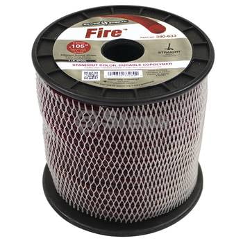 105 Trimmer Line - Fire Trimmer Line / .105 3 lb. Spool - REPLACES OEM: Shindaiwa 10503, Kawasaki 99969-2795, Echo 313105055