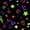 Color 3, variant on Peel and Stick Wallpaper Colorful Neon Musical Notes Black Wall Mural 23.6in x 9.8ft Self Adhesive Removable Wall Paper Renter Friendly Wallpaper for Nursery Bedroom Cabinets