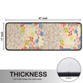 thumbnail image 5 of Kitchen Rugs Sets Of 2,Pioneer Flower Floral Print Pattern Anti Fatigue Kitchen Mat Rugs Non Slip Washable,Decorative Kitchen Floor Mats for Kitchen,Sink,Laundry,17"x47"+17"x47", 5 of 5