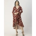 thumbnail image 2 of Moomaya Elegant Printed Long Sleeve Wrap Dress - V Neck, Evening Party Fashion, 2 of 9