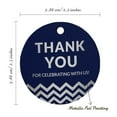 thumbnail image 6 of Inkdotpot Silver Foil Paper Hang Tags Thank You For Celebrating With Us Bridal Shower-Baby Shower-Retirement-Wedding-Birthday Favor Tags 50 Pieces, 6 of 7