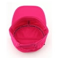 thumbnail image 4 of NYFASHION101 Fashionable Solid Color Unisex Adjustable Strap Cadet Cap, Hot Pink, 4 of 4
