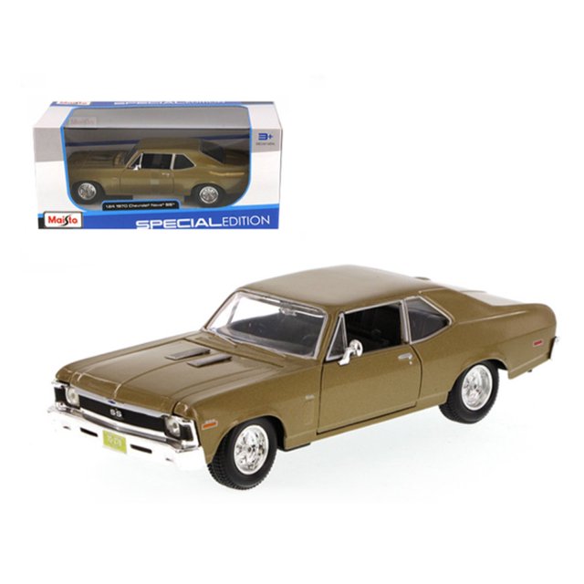 Maisto 1970 Chevrolet Nova SS Gold 1/24 Diecast Model Car 31262gld