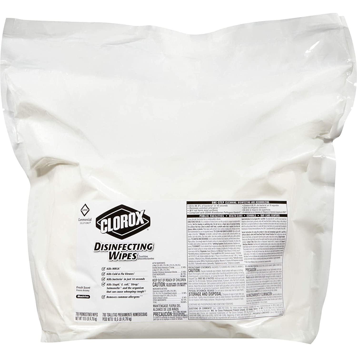 Branded Clorox Disinfecting Wipes, Fresh Scent (700ct. Bucket) Pack of 1