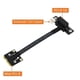 thumbnail image 5 of Mini PCIe to PCI-E 1X 270 Degree Adapter Cable 20cm PCIE3.0 Extension Cable with 4Pin to SATA Power, 5 of 5