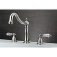 thumbnail image 2 of Kingston Brass KS1348WLL Wilshire Two-Handle Deck Mount Roman Tub Faucet, Brushed Nickel, 2 of 5