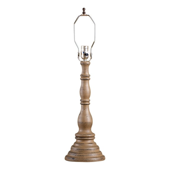 Irvins Country Tinware Davenport Lamp Base in Pearwood