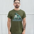 thumbnail image 3 of Tee Hunt Papasaurus T-Shirt Father's Day T-Rex Dinosaur Grandpa Funny Daddy Men's Tee, Military Green, 3X-Large, 3 of 5