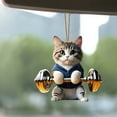 thumbnail image 2 of Fuebueo Christmas Tree Ornaments Cat Hanging Decorations Cat Ornaments for Christmas Tree Ornaments Set,Cat Decor for Cat Lovers Home Decor Gifts, 2 of 6
