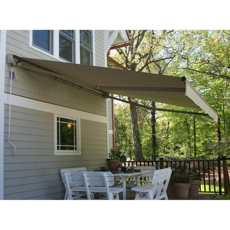 The Perfect Shade Protector 14 x 10-ft. Manual Semi-Cassette Retractable Awning