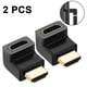 thumbnail image 2 of 2-pack Hdmi 90 grados macho a hembra adaptador de ángulo recto 3d & amp;4k compatible kaili Sencillez, 2 of 2