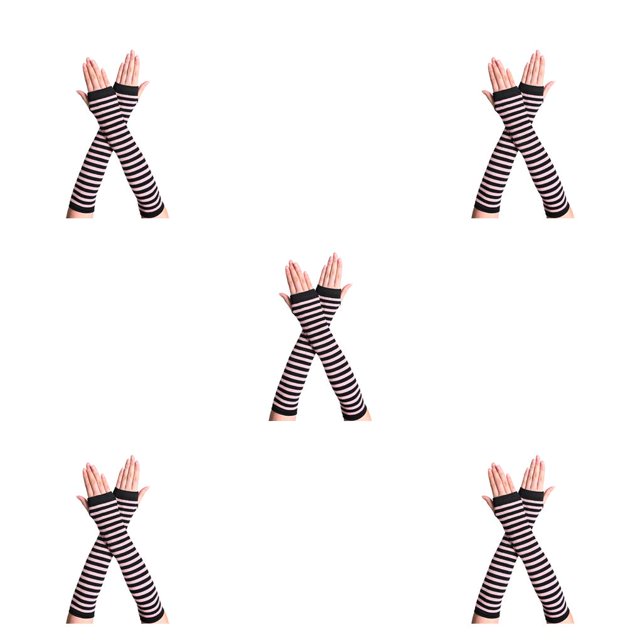 Bearachild 1 par de guantes sin dedos para niñas, cubiertas de brazo para niñas, cubierta de mano para en exteriores Type2 NO2