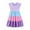 Purple, variant on Tkrady Dress for Girls Spring Summer New Print Breathable Crewneck Fashion Princess Dresses, Sizes 3-9 Years