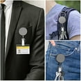 thumbnail image 6 of Heavy Duty Retractable Badge Holder Reel, Metal ID Badge Holder with Belt Clip Key Ring, 6 of 8