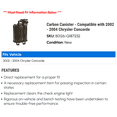 thumbnail image 2 of Carbon Canister - Compatible with 2002 - 2004 Chrysler Concorde - Dorman, 2 of 2