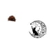 thumbnail image 5 of Sofá Miniatura, Sillón Individual, Modelo DIY, Accesorio Para Micropaisajes, Decoración De Regalo Con Escultura De Gato De Metal, Decoración De Luna Negra Para Amantes De Los Gatos., 5 of 8