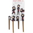 thumbnail image 4 of FMSHPON Ninja in Different Poses Stretch Chair Cover Protector Seat Slipcover for Dining Room Hotel Wedding Party Set of 4, 4 of 6