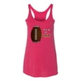 thumbnail image 2 of Wild Bobby Football Fingerprint It's in My DNA Sports Women Tri-Blend Racerback Tank Top, 2 of 6