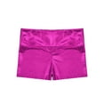 thumbnail image 4 of Miutii Kids Girl High Waisted Booty Shorts Rave Dance Hot Pants Gymnastics Yoga Sports Workout Swimsuit Activewear Rose 6, 4 of 5
