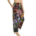 thumbnail image 2 of Daiia Vintage Floral Women's Sleep Pant with Pockets and Drawstring,Pajama Pants-Large, 2 of 9