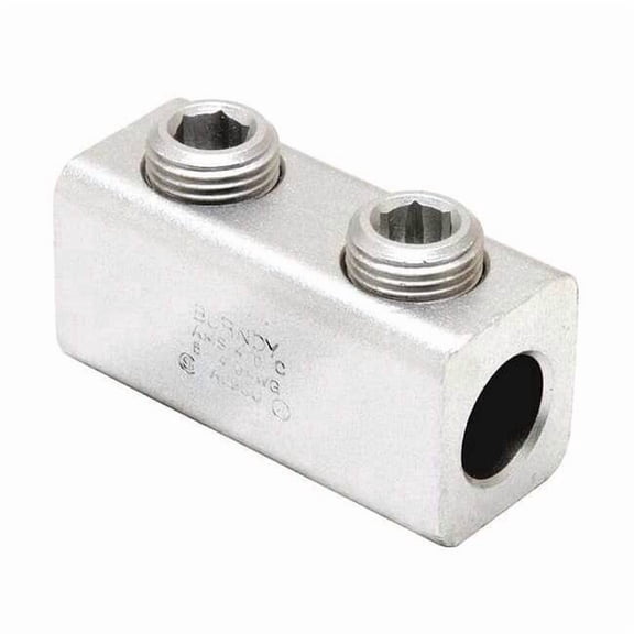 Burndy Mechanical Lug, 4/0 AWG Max, 2 Conductor, 9/16 in Stud, Aluminum AMS4/0