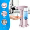thumbnail image 6 of AMIR Soap Dispenser Hand Soap Dispenser Waterproof Liquid Soap Dispenser Automatic Soap Dispenser for Kitchen Bathroom Washroom Toilet Facial Cleanser Pink, 6 of 10