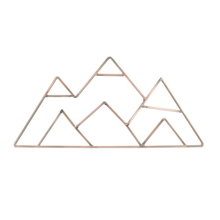 NoJo Mountain Shaped Wire Wall Decor, Copper Finish