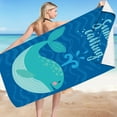 thumbnail image 3 of Serviette de Voyage en Microfibre Serviette de Plage en Microfibre Super Légère Serviette de Bain Colorée Anti-Sable Couverture de Plage Multi-Usage pour Voyage Piscine 30X60 Pouces, 3 of 3