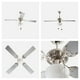 thumbnail image 5 of Ventilador de Techo 42" 4 Aspas 3 velocidades 40w E27 1 Luz LámparaYa  23075-4, 5 of 7