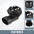 thumbnail image 3 of Unique Bargains Fog Light Bulb Holder Socket 1445 H1 for Automotive Car Vehicle Plastic Black, 3 of 6