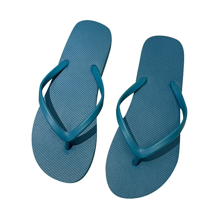 sandals for Women Slippers For Women Casual Fashion Bohemian Beach Shoes Flip Flops Flat Shoes Thong Sandals Slippers PU Dress Sandals for Women Blue