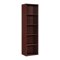 thumbnail image 1 of Pemberly Row Five Shelf Multi-Purpose Wooden Bookcase in Mahogany Finish, 1 of 3