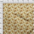 thumbnail image 3 of oneOone Polyester Lycra Dark Mustard Fabric Florals Diy Clothing Quilting Fabric Print Fabric By Yard 56 Inch Wide, 3 of 6