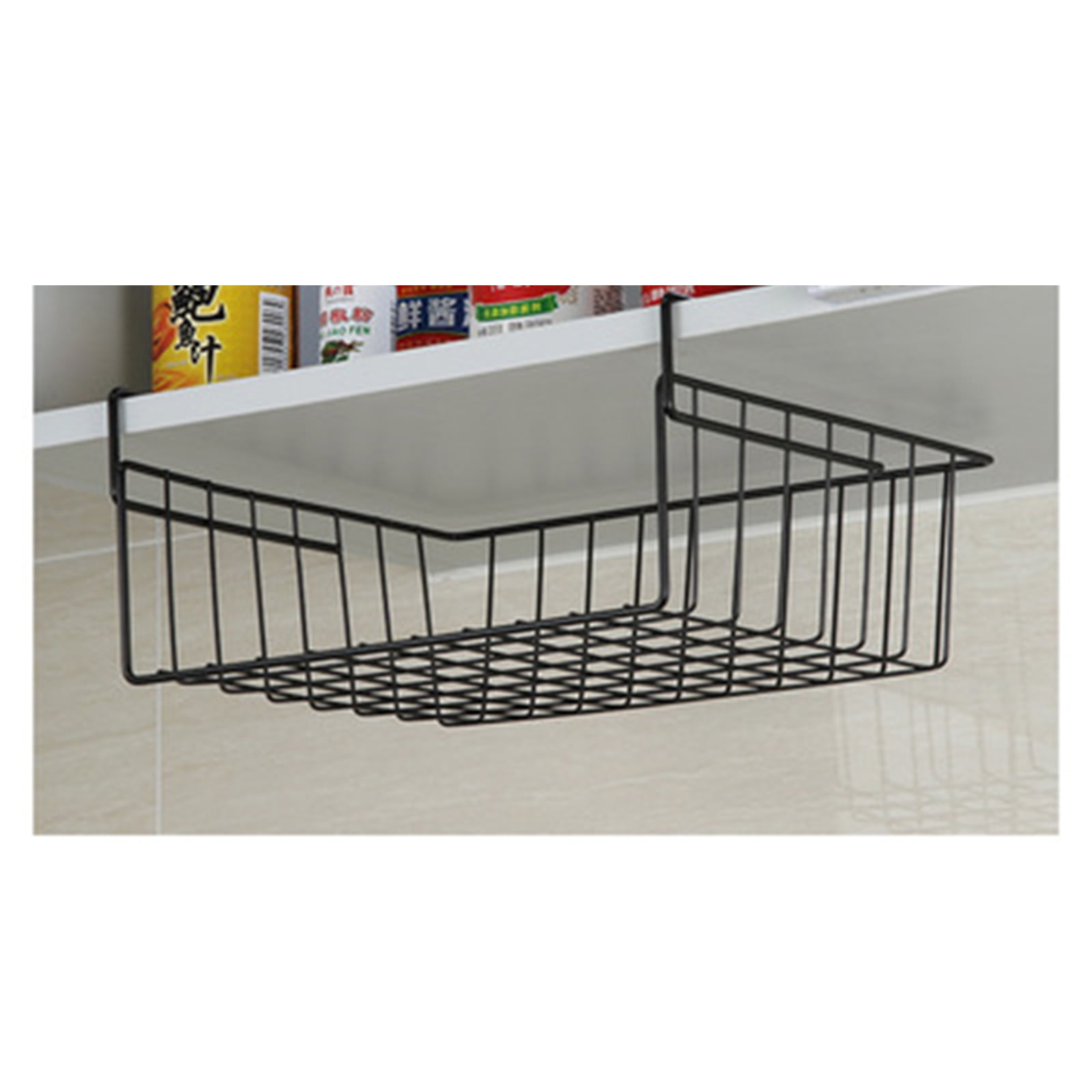 Under Shelf Table Storage Basket Rack Desk Wire Hanging Rack