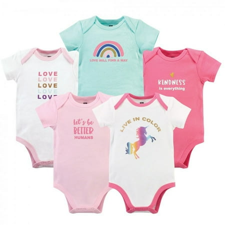 UPC: 0660168165098 | Hudson Baby Infant Girl Cotton Bodysuits Pride 6-9 Months