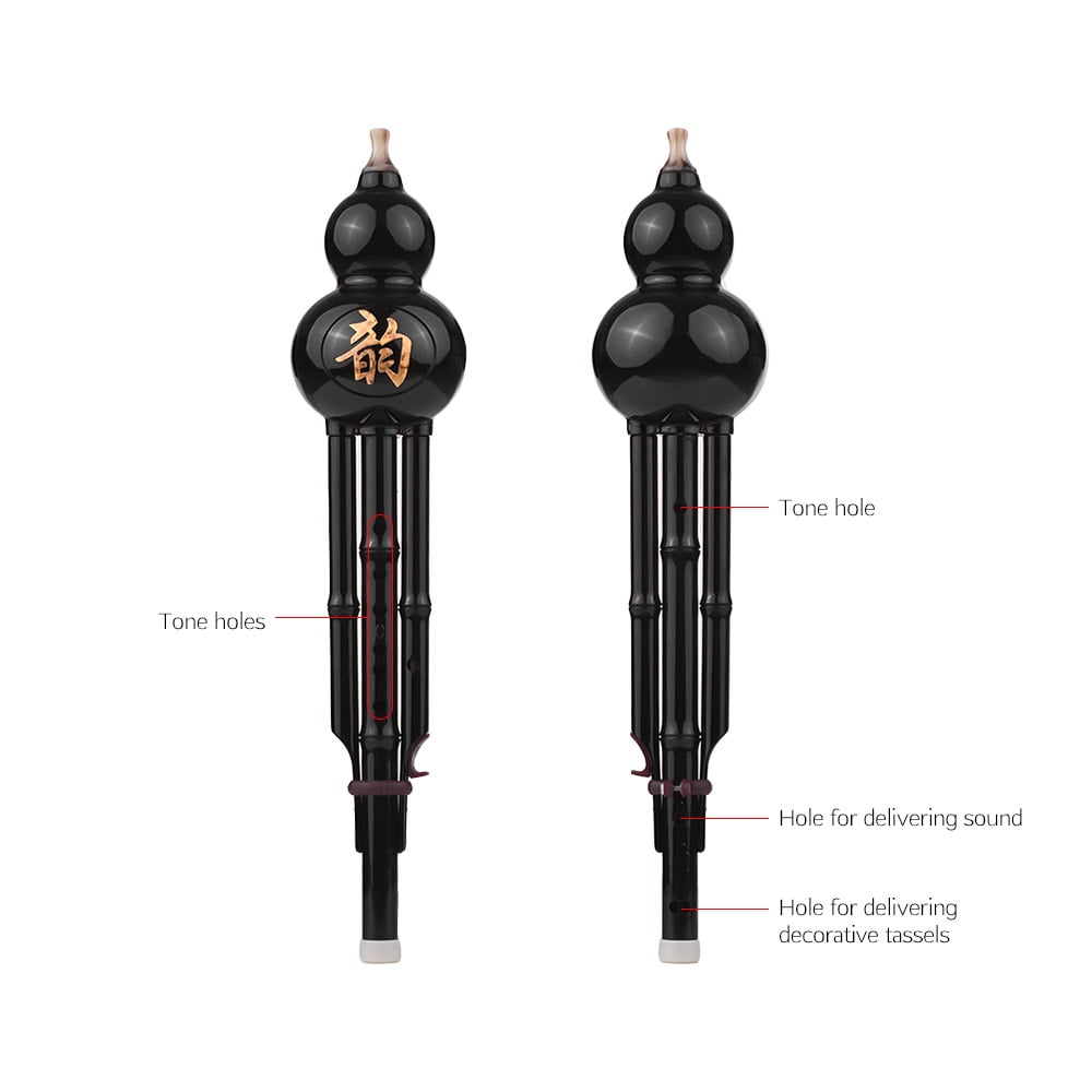 Flute,Cucurbit Flute With Chinese Knot Chinese Knot Carry Flute Bottle C-key Material With Chinese Resin Material With Chinese Cucurbit Bottle Si C-key Chinese Siuke Chinese Cucurbit Te Bottle