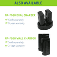 thumbnail image 5 of Wasabi Power Battery for Sony NP-F330, NP-F530, NP-F550, NP-F570, CN-160, CN-216, CN-126 (2600mAh, L Series), 5 of 6