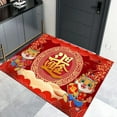 thumbnail image 4 of 50% Off Clear! Skegnu Rugs Happy New Year Door Mat Chinese 2024 Year Of The Dragon Entrance Way Indoor Front Door Welcome Rugs Household Carpet Outside Door Clearance under 5 &, 4 of 6