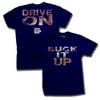 Suck It Up Drive On T-Shirt - Dark Blue