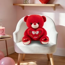 30cm Cute Red Stuffed Teddy Bear - Adorable Plush Toy Valentine's Day Gift for Girlfriend, Kids, Children's Birthday