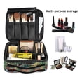 thumbnail image 2 of FORMRS Travel Makeup Bag Large Capacity Train Case Cosmetic Organizer with Adjustable Dividers, Art Goldfish Bowl, 2 of 8
