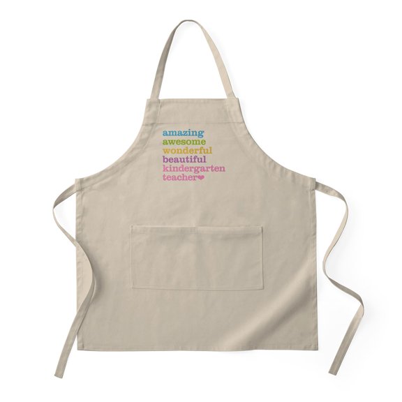 CafePress - Kindergarten Teacher - Kitchen Apron with Pockets, Grilling Apron, Baking Apron
