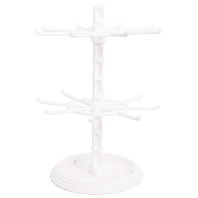Crochet de Suspension pour Bijoux Support de Bijoux Porte-Clés Rotation Organisateur de Bagues Support de Rangement pour Bibelots