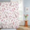 thumbnail image 4 of Shower Curtain Fall Leaf Shower Curtains for Bathroom Decor, Waterproof Polyester Shower Curtain Set with Hooks, Extra Long 72" x 84" Plant Leaf, 4 of 9