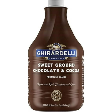 Ghirardelli Chocolate Sweet Ground Chocolate & Cocoa Sauce, 87.3-Ounces Plastic Bottle